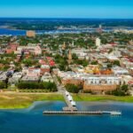 charleston, south carolina, america, city, urban, landmarks, historic, tourism, aerial view, buildings, cityscape, downtown, hdr, bay, harbor, nature, pier, dock, sea, ocean, charleston, charleston, charleston, charleston, charleston, south carolina, south carolina, south carolina